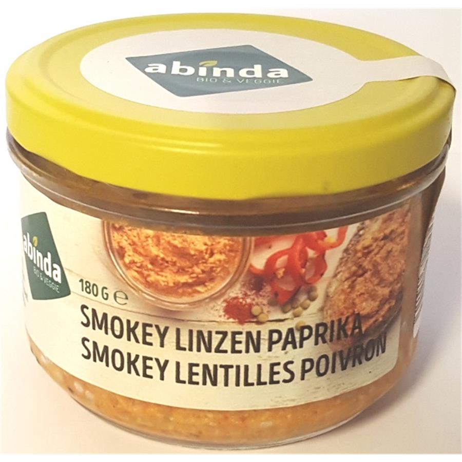 Abinda Paté smokey lentilles poivron bio 170g